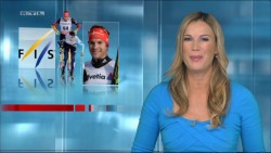 Birgit von Bentzel "RTL Aktuell Sport" 01.01.14 50x. 