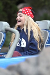 Olivia Holt & Kelli Berglund - At Disneyland - Feb. 8, 2014