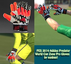 adidas predator zones pro world cup edition 2014 goalkeeper gloves