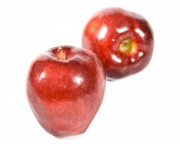 Красные яблоки на белом фоне (Red apple) Dda9b3336609654