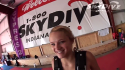 Haley King's Tandem skydive "youtube quailty"
