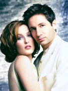 Дэвид Духовны и Джиллиан Андерсон (David Duchovny, Gillian Anderson)- промо к сериалу X-Files - 3xHQ 833a30380449530