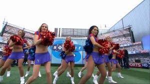 Crystal Palace Cheerleaders Soccer AM 10-1-15 HD 1080i. 