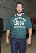 Henry Cavill - Arriving at Heathrow Airport in London 02/03/15