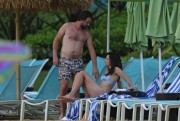 Crystal Reed - wearing a bikini at a beach in Hawaii 01/23/15 LQ.