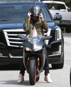 Justin Bieber - Out and about on his motorcycle in LA 03/17/15